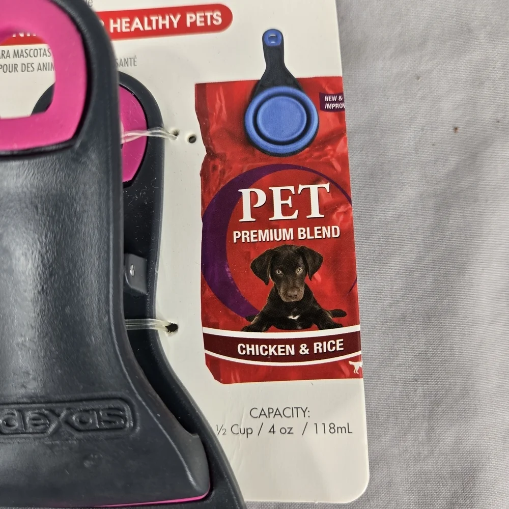 Dexas Collapsible KlipScoop with Pink Bowl